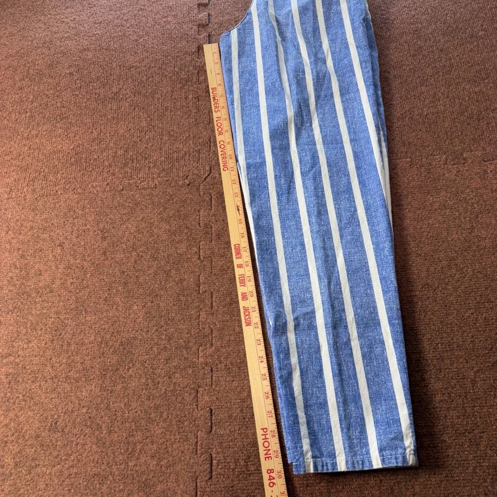 Vintage PCH 312 Competition Surf Sport Blue White Striped Cotton Pants 27/M